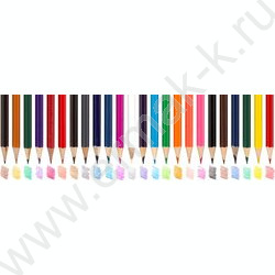Карандаши  24цв Микс для мальчиков /шестигранные /корп. дерев. /карт. коробка, европодвес | Фото 3