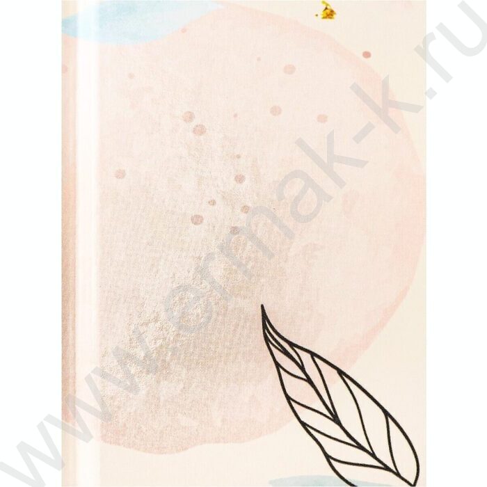 Бизнес-блокнот  80л А5 тв.обл "Нежные листья" /глянец/ | Фото 4