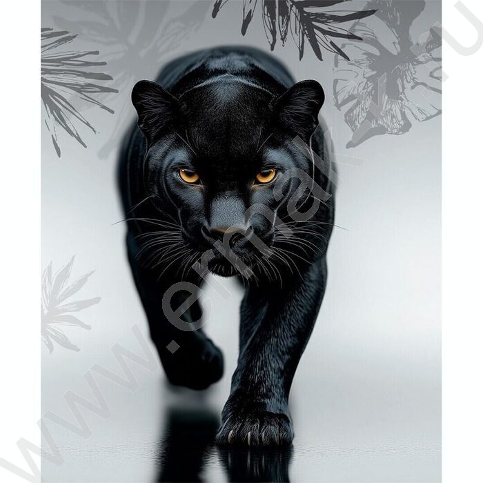 Тетрадь  80л клетка/кольца "Грациозная пантера-2" /глянец/лён | Фото 5