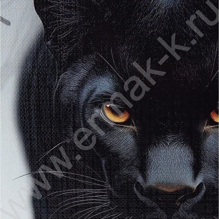 Тетрадь  80л клетка/кольца "Грациозная пантера-2" /глянец/лён | Фото 6