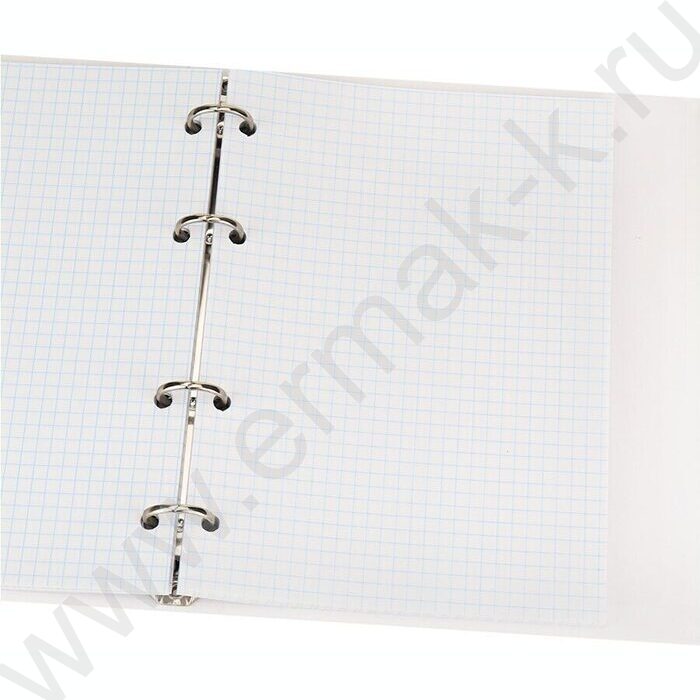 Тетрадь  80л клетка/кольца "Чёрные надписи" /глянец/лён | Фото 3