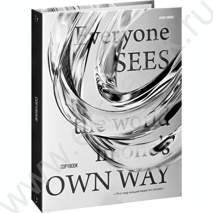 Тетрадь  80л клетка/кольца "Взгляд на мир" | Фото 1