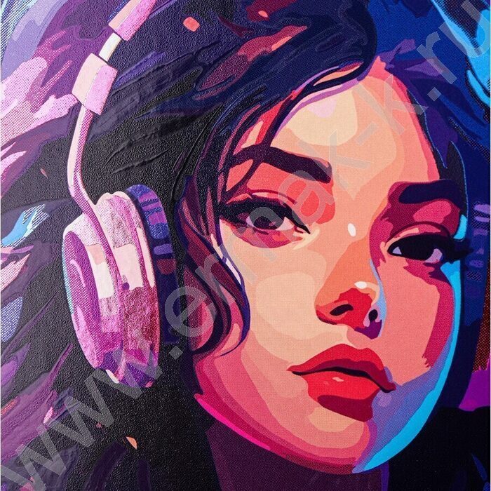 Тетрадь 120л клетка/кольца "Девушка с наушниками" /твин-лак/хол.фольга | Фото 4