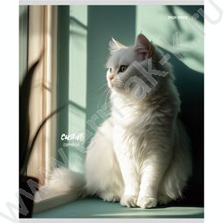 Тетрадь  48л клетка "Котики на солнце" /лен/ ассорти | Фото 3