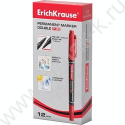 Маркер перм. CD,DVD, OHP пленка /красный/ 1,5мм круг P-80 /двухсторонний | Фото 2