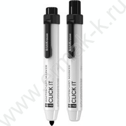 Маркер д/маркерных досок авт /черный/ 2мм круг RW-700 Click it | Фото 1