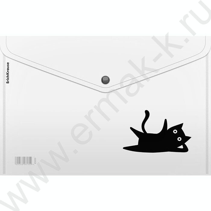 Папка-конверт на кнопке А4 Clear Cat | Фото 1