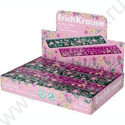 Линейка пл 15см Floral Soul, непрозрачная /ассорти /коробка-дисплей | Фото 2