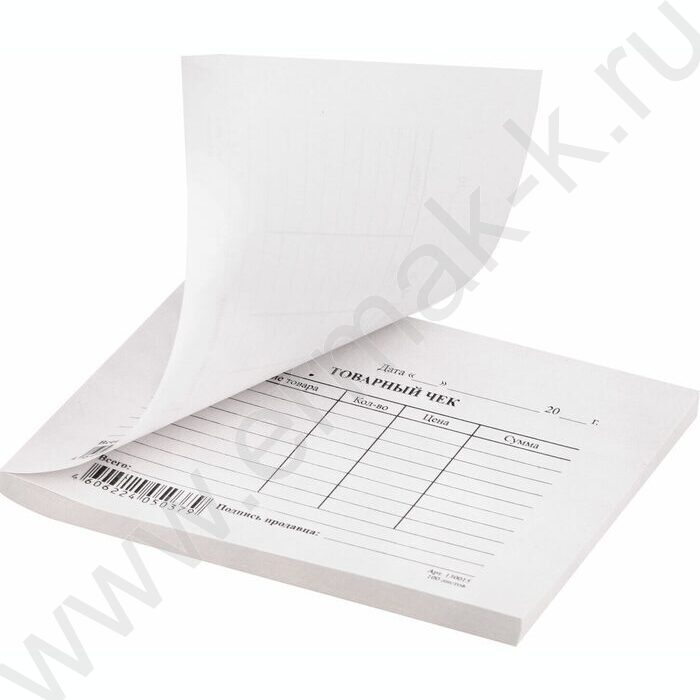 Бланк Товарный чек А6 /склейка.100шт | Фото 4