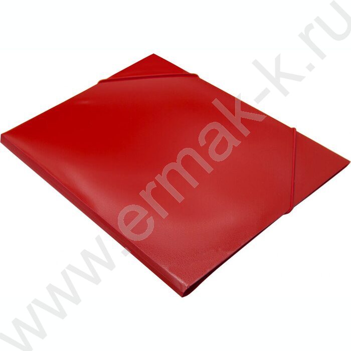 Папка на резинках 15мм красная /пластик 0,5мм | Фото 2