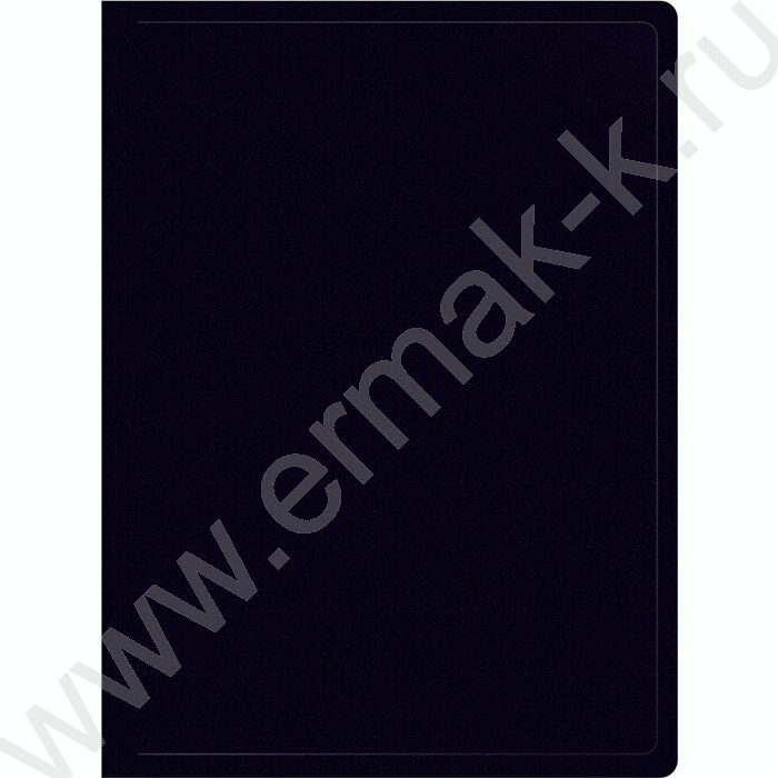 Папка  10 файлов черная /пластик 0.5мм | Фото 1