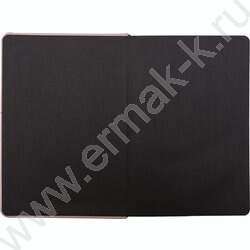 Ежедневник н/дат A5 136л "Note" кофе с молоком /тв.обл. иск.кожа /черный срез /2 ляссе | Фото 2