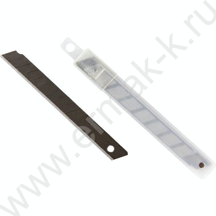 Лезвия для ножа  9мм/10шт "TOTAL BLACK" пл.футляр | Фото 1