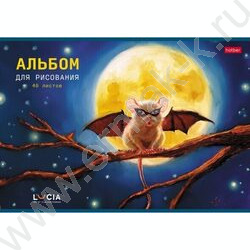 Альбом д/рисования пл.обл. 40л "Узнай себя!-(Lucia Heffernan)" /тиснение/ | Фото 2