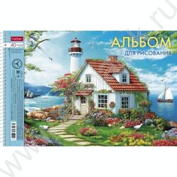 Альбом д/рисования-спираль 40л "Ассорти- Выпуск №4" /перфорация/ 4вида | Фото 3