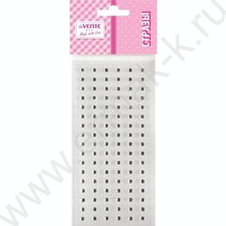 Наклейки-стразы акриловые "DIY Clear Adhesive Rhinestones" d=3мм, 102шт /перламутровые /блистер | Фото 1