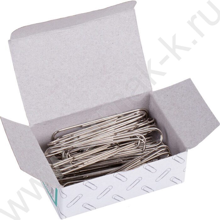 Скрепки 50мм / 50шт никелированные | Фото 2