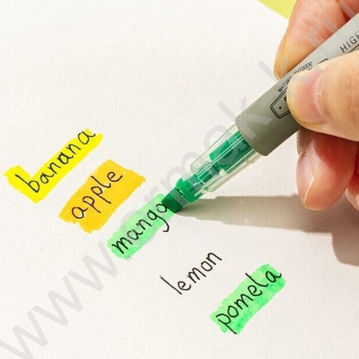 Текстовыделитель /набор  6цв/ 1-3,5мм косой, флуоросцентный /ПЭТ-бокс | Фото 2