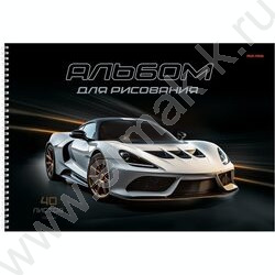 Альбом д/рисования-спираль 40л "Скорость и транспорт-1" ассорти | Фото 3
