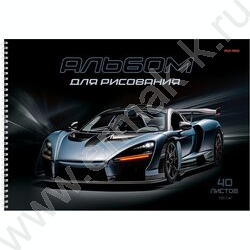 Альбом д/рисования-спираль 40л "Скорость и транспорт-1" ассорти | Фото 5