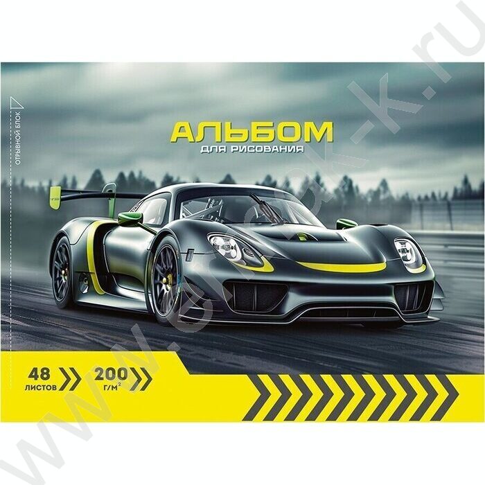 Альбом д/рисования-склейка 48л "Авто на фото" твин-лак | Фото 1