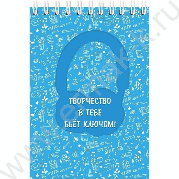 Блокнот  32л А6 спираль "Силуэты и комплименты-2" /софт-тач/ ассорти | Фото 8