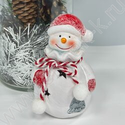 Подсвечник 6*6*12см. Дед Мороз или Снеговик /ассорти, 9-180 NEW | Фото 2