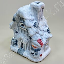 Подсвечник 9,5*7*13см. Домик /ассорти, 9-181 NEW | Фото 2