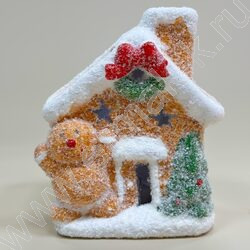 Подсвечник 8,5*7*12,5см. Пряничный домик /ассорти, 9-182 NEW | Фото 1