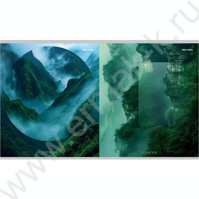 Тетрадь  48л клетка "Великолепие природы-2" /перевертыши ассорти | Фото 2