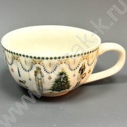 Набор посуды: Кружка и блюдце керам 120мл "Новогодняя сказка" NEW | Фото 1