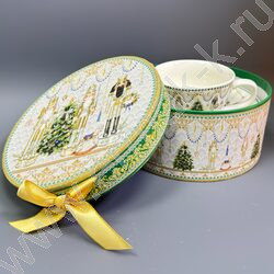 Набор посуды: Кружка и блюдце керам 120мл "Новогодняя сказка" NEW | Фото 3