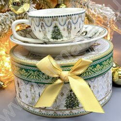 Набор посуды: Кружка и блюдце керам 120мл "Новогодняя сказка" NEW | Фото 5