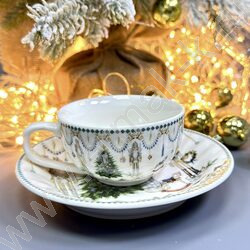 Набор посуды: Кружка и блюдце керам 120мл "Новогодняя сказка" NEW | Фото 7