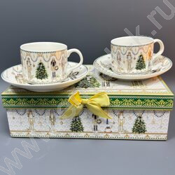 Набор посуды: 2 Кружки и 2 блюдца керам 160мл "Новогодняя сказка" NEW | Фото 3
