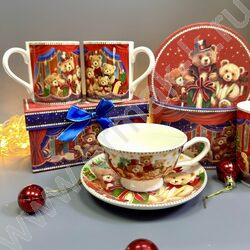 Набор посуды: 2 Кружки керам 220мл "Медвежата" NEW | Фото 7