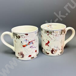 Набор посуды: 2 Кружки керам 220мл "Белый Медведь" NEW | Фото 1