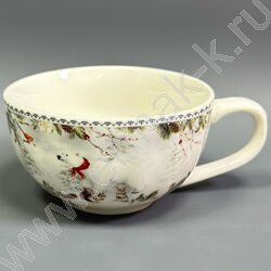 Набор посуды: 2 Кружки и 2 блюдца керам 120мл "Белый Медведь" NEW | Фото 3