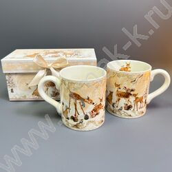 Набор посуды: 2 Кружки керам 220мл "Олененок" NEW | Фото 4