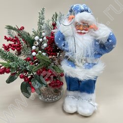 Новогодний сувенир "Дед Мороз в синем" NEW | Фото 3