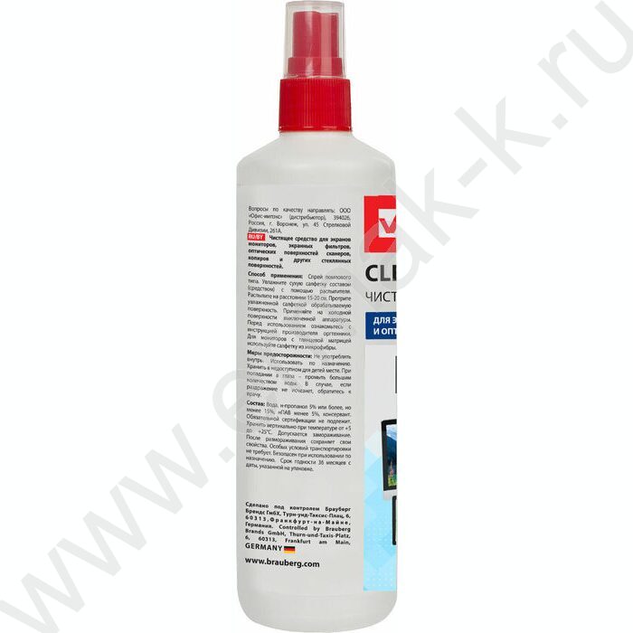 Спрей д/чистки экранов и оптики 250мл | Фото 4