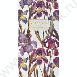 Блокнот  30л А6 "Flora.Ирисы" 70 г/м2 бежевая бумага | Фото 1