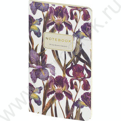 Блокнот  30л А6 "Flora.Ирисы" 70 г/м2 бежевая бумага | Фото 2