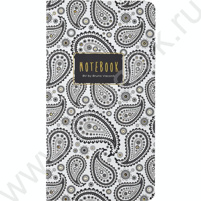 Блокнот  30л А6 "BLACK&WHITE.Восточные мотивы" 70 г/м2 бежевая бумага | Фото 1