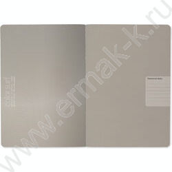 Тетрадь  40л клетка "Color Surf.Morandi Pink" /матовая ламинация Soft Touch, фольга серебро/ | Фото 2