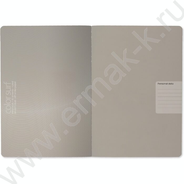 Тетрадь  40л клетка "Color Surf.Morandi Pink" /матовая ламинация Soft Touch, фольга серебро/ | Фото 2