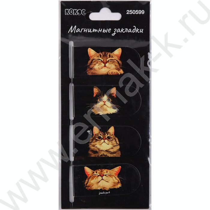 Закладки магнитные "Котики" набор 4шт | Фото 3