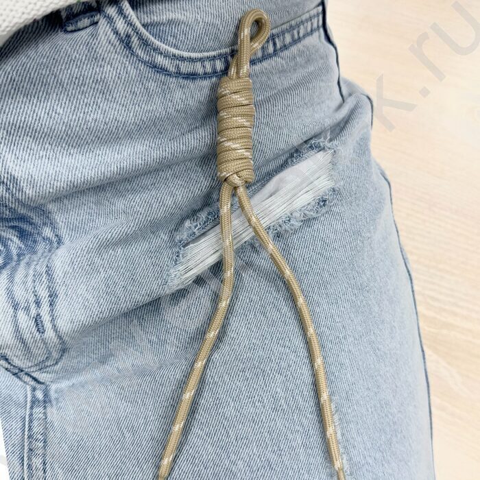 Брелок "Шнурок - петля" /бежевый | Фото 2