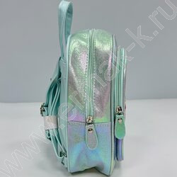 Рюкзак 24*21*10см. "Медвежонок" пайетки /бирюзовый | Фото 2