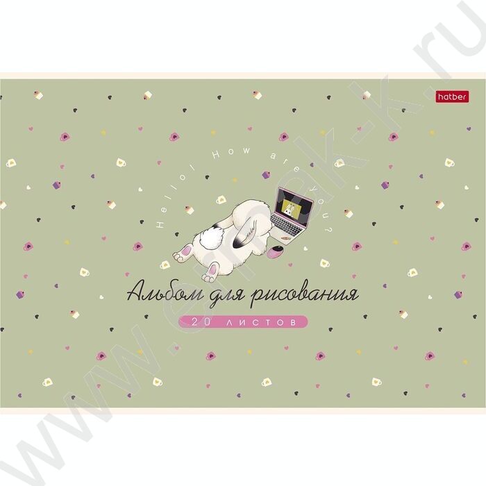 Альбом д/рисования 20л "Милашка Банни" /ламинация Soft-touch/ 5видов | Фото 4